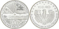 Deutschland 10 Euro Bavarian Forest National Park, Munich, Silber, UNZ -