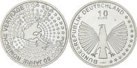 Deutschland 10 Euro Treaty of Rome, Stuttgart, Silber, UNZ, KM:264 -