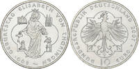 Deutschland 10 Euro Elisabeth von Thüringen, Berlin, Silber, UNZ -