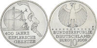 Deutschland 10 Euro Kepler's Laws, Stuttgart, Silber, UNZ, KM:280 -