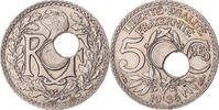 Frankreich 5 Centimes Lindauer, Paris, Trou Décentré, Kupfer-Nickel -