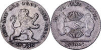 United Belgian States 10 Sols Brussels, Silber, SS, KM:46 -