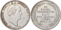 Kingdom of Saxony 1/3 Thaler Friedrich Wilhelm II, Dresden, Silber, SS -