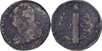 Frankreich 2 sols François Louis XVI, Toulouse, Métal de -