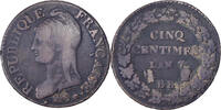 Frankreich 5 Centimes Dupré, Strasbourg, Kupfer, S, Gadoury:126 -