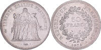 Frankreich 50 Francs Hercule, MDP, Avers 20 francs, Silber, SS+ -