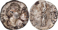 Denarius Diva Faustina I, Rome, Silber, SS, RIC:344 -