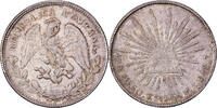 Mexiko 1 Peso Zacatecas, Silber, VZ, KM:409.3 -