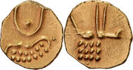 Kingdom of Travancore Viraraya Fanam Rama Varma V, Gold, SS+, KM:30 -