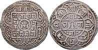 Nepal 1 Mohar Girvan Yuddha Vikrama, Silber, SS, KM:529 -
