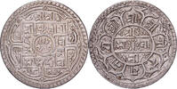 Nepal 1 Mohar Prithvi Bir Bikram, Silber, SS+, KM:651 -