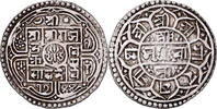 Nepal 1 Mohar Rajendra Vikrama, Silber, S+, KM:565 -