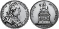 Frankreich Medaille Louis XV, Statue équestre, place Louis XV, Silvered -