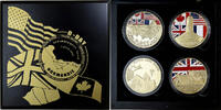 Frankreich 4 Medals set Débarquements de Normandie, Stahl, Colorized, STGL -
