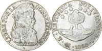 Bolivien 4 Soles Potosi, Silber, S+, KM:96a.2 -
