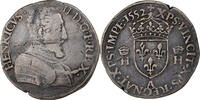 Frankreich Teston à la tête nue Henri II, Paris, Silber, S -