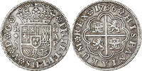 Spanien 2 Reales Philip V, Seville, Silber, SS+, KM:355 -