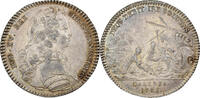 betaalpenning 1723 Frankreich Louis XV, Galères, Silber, VZ SS