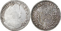 Frankreich 1/2 Ecu aux palmes Louis XIV, Paris, reformed, Silber, S -