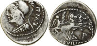 Denarius Servilia, Rome, Silber, S, Crawford:328/1 -