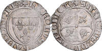 Frankreich Blanc Guénar 1389-1422 Mirabel Charles VI, Mirabel, Silber, VZ