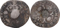 Frankreich Quinzain (Douzain contremarqué) Louis XIII, Billon, SGE+ -