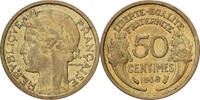 Frankreich 50 Centimes Morlon, Paris, Cupro-Aluminium, VZ, Gadoury:423 -