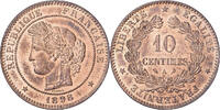 Frankreich 10 Centimes Cérès, Paris, Bronze, UNZ, Gadoury:265a -