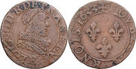 Frankreich Double Tournois Louis XIII, Tours, Kupfer, SS, Gadoury:9a -