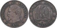 Frankreich 2 Centimes Napoleon III, Bordeaux, Bronze, SS, Gadoury:103 -