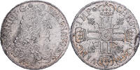 Frankreich Ecu aux 8 L Louis XIV, Rennes, Flan neuf, Silber, UNZ -