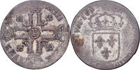 Frankreich Quinzain aux 8 L Louis XIV, Rouen, Billon, S+, Gadoury:91 -