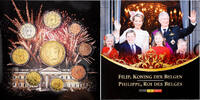 Belgien Set 1 ct. - 2 Euro + Medal 2014 Brussels Philip, King of the Bel... 49,95 EUR  zzgl. 4,95 EUR Versand