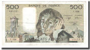Frankreich 500 Francs Pascal, 1990-09-06, SS, Fayette:71.45, KM:156h -
