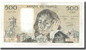 Frankreich 500 Francs Pascal, 1989-02-02, SS, Fayette:71.40, KM:156g -