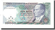Türkei 10,000 Lira Geldschein, 1970-01-14, KM:199, UNZ -