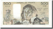 Frankreich 500 Francs 1990-02-01, SS+, Fayette:71.43, KM:156g -