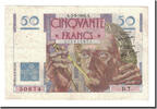 Frankreich 50 Francs Le Verrier, 1946-05-02, SS, Fayette:20.3, KM:127a -