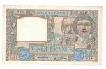 Frankreich 20 Francs Science et Travail, 1939-12-07, UNZ- -