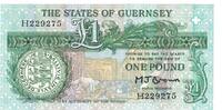 1 Pound  Guernsey Geldschein, KM:48b, UNZ UNZ