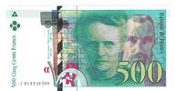 Frankreich 500 Francs Pierre et Marie Curie, J014326508, UNZ- -
