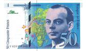 Frankreich 50 Francs St Exupéry, V029154366, UNZ, Fayette:73.2 -