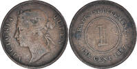Straits Settlements Cent Münze -