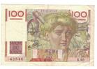 Frankreich 100 Francs Jeune Paysan, R.95, SS, Fayette:28.8, KM:128a -