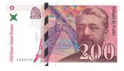 Frankreich 200 Francs Eiffel, T038702192, UNZ-, Fayette:75.3a, KM:159b -