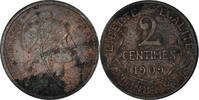 Frankreich 2 Centimes Münze -
