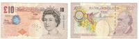 Großbritannien 10 Pounds Geldschein, KM:389a, S+ -