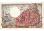Frankreich 20 Francs Pêcheur, M.32, SS+, Fayette:13.3, KM:100a -