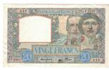Frankreich 20 Francs Science et Travail, F.2955, SS, Fayette:12.12 -
