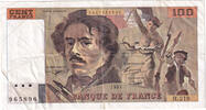 Frankreich 100 Francs Delacroix, H.219, SS, Fayette:69bis.7 -